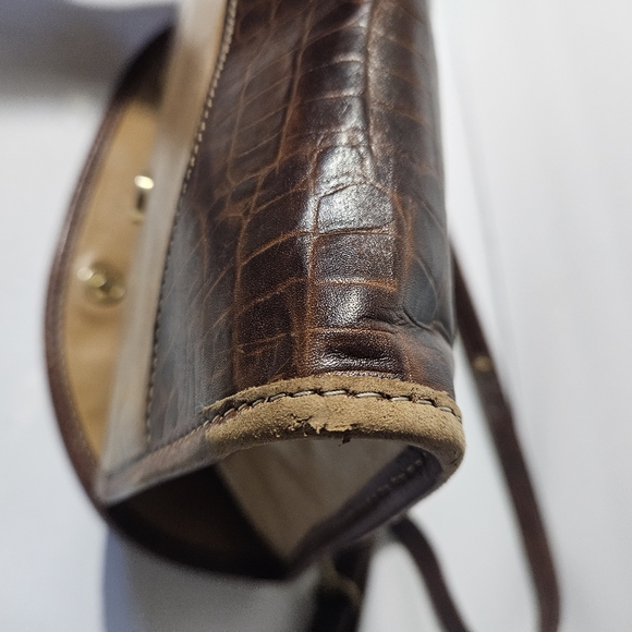 Vintage Brahmin Leather Satchel Bag - Picture 11 of 14